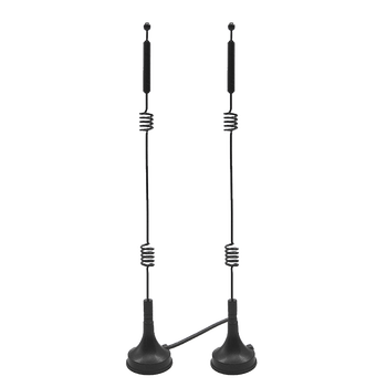 玖鼎新 2.4G/5.8G蓝牙双频吸盘天线路由器wifi全向高增益12DBI SMA内孔/高22cm/2米 JDX-XPTX487