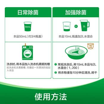 滴露（Dettol） 衣物除菌液贴身衣物洗涤剂内衣专用 纯白椰香750ml*2