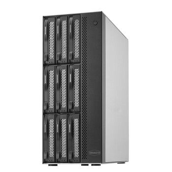 铁威马（TERRA MASTER）T9-423 9盘位NAS 网络存储服务器（Intel四核 8G内存 2.5GbE）搭配西部数据企业级18T*9块