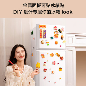 TCL 116升二级能效双开门两门二门养鲜冰箱小户型小型家用节能电冰箱租房118升级款R116L5-B