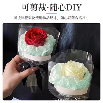 NVV珠光雪梨纸20张50*70cm 加厚褶皱内衬纸鲜花水果花打底圣诞节包装纸花束包花纸diy-碧水蓝LP-XL碧