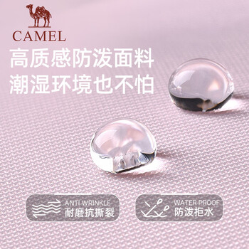 骆驼（CAMEL）大容量旅行袋登机托特包健身单肩手提包 575B77L7039 粉色 均码