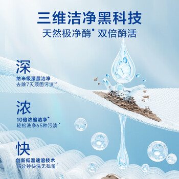 立白洗衣凝珠纳米级深层洁净30颗*3盒 三腔 浓缩洗衣液 10倍浓缩洁净