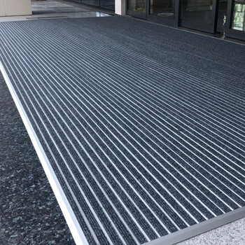 铝合金进门防尘垫商场门口除尘垫子室外嵌入式防滑垫 直铺式 总厚1.