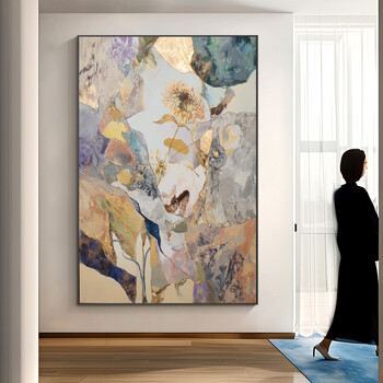 抽象简约油画- 京东