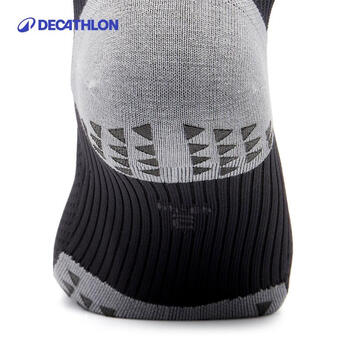 迪卡侬足球袜男中短筒球袜薄款新老款随机发货，新款无灰色拼色-4237781