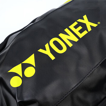 YONEX尤尼克斯网球包多功能分区大容量时尚双肩背包BA82412CR黑/柠檬绿