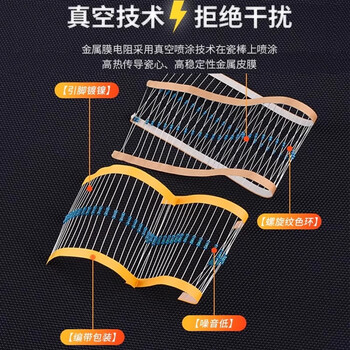 ZAVE 1/2W金属膜电阻器包套装 130种各10只（盒装）常用1%色环直插 插件电子电阻元件包大全 电阻维修包