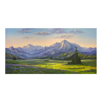 2025年のクリスマスの特別な衣装 油画雪山型号规格- 京东 絵画