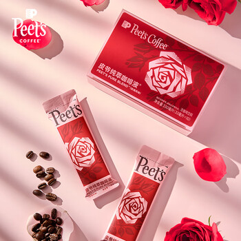 皮爷咖啡皮爷peets 纯萃咖啡液0糖0脂玫瑰风味美式拿铁冷萃液33ml*10-冷藏