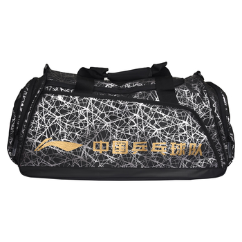 李宁（LI-NING）乒乓球包单肩包国家队多功能大乒乓球运动包ABLT035黑色