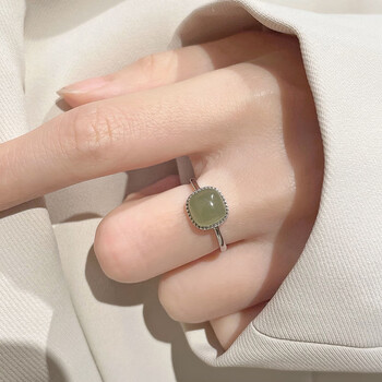 和田玉方戒指- 京东