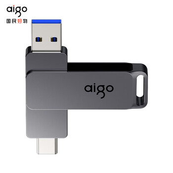 AIGO爱国者 手机U盘 256GB 读速220MB/s USB3.2 TYPE-C双接口高速闪存盘手机电脑两用迷你大容量 G33