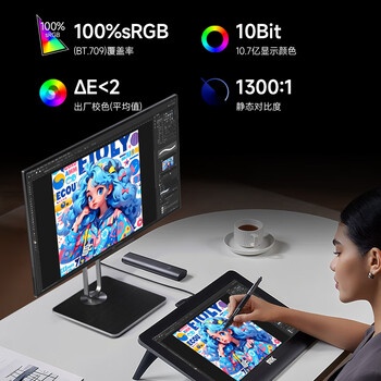 AOC显示器 27英寸4K type-c接口 HDR400 AH-IPS广视角硬屏升降旋转低蓝光节能设计办公显示屏 U27U2