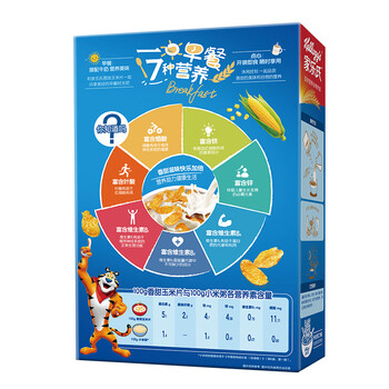 家乐氏（Kellogg）进口香甜玉米片175g/盒儿童营养谷物麦片即食早餐代餐零食