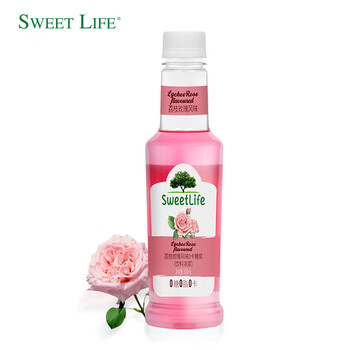SWEET LIFE 0蔗糖咖啡糖浆 荔枝玫瑰风味300ml 零卡糖无糖0脂肪 调酒原料