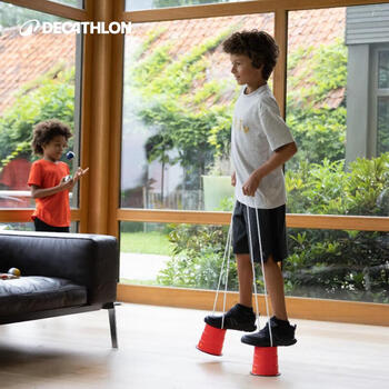 迪卡侬儿童踩高跷感统器材平衡训练体育器械2只装-4480401 迪卡侬儿童踩高跷感统器材平衡训练体育器械2只装-4480401