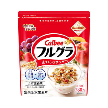 卡乐比(Calbee)即食燕麦片 原味水果麦片380g 日本进口非油炸 营养早餐代餐零食 卡乐比(Calbee)即食燕麦片 原味水果麦片380g 日本进口非油炸 营养早餐代餐零食
