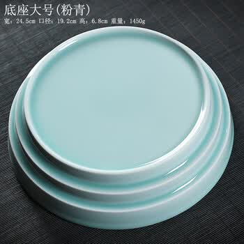 PQ246. 中国古玩 龍泉窯 青磁 双耳三足香炉 合箱 / 陶器陶芸古