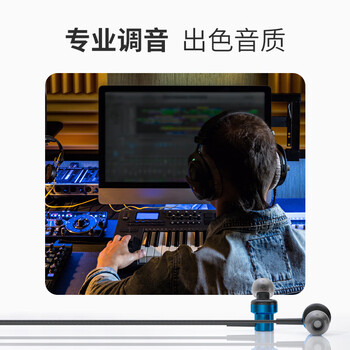 纽曼【TOP榜】XL13typec耳机线控有线音乐手机数字耳机type-c版入耳式磁吸耳头适用苹果华为等 铁灰色