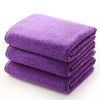 毛巾理发店美容院专用包头加厚吸水速干头发抹布 深紫色【特厚】 35x