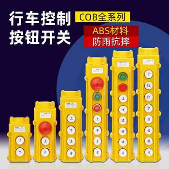 佰达特 COB-61 62 63 64A BH 防雨行车控制开关起重按钮电动葫芦操作手柄 COB-61（8个）