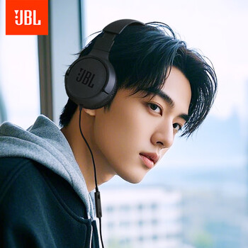 JBLTUNE520C 全新升级 Type-C接口头戴式有线耳机 高保真Hi-Res认证 线控带麦低音音乐耳机 黑色