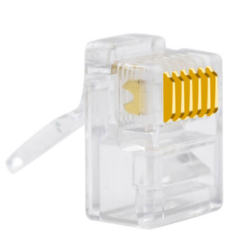 礼嘉 LJ-DD100 镀金6P6C电话水晶头 六芯语音RJ12电话线插头 数控水晶头 6芯线接头 50U镀金 100个/包 礼嘉 LJ-DD100 镀金6P6C电话水晶头 六芯语音RJ12电话线插头 数控水晶头 6芯线接头 50U镀金 100个/包