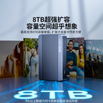 阿卡西斯（acasis）USB4.0硬盘盒扩展坞NVMe M.2移动硬盘盒超清8k雷雳转换器适配Macmini兼容雷电拓展坞TBU405Plus