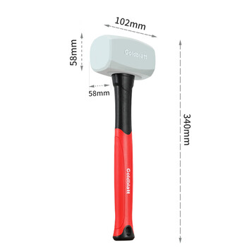 固百特橡胶锤橡皮锤安装锤贴瓷砖铺地砖神器防震木工锤子榔头 固百特橡胶锤橡皮锤安装锤贴瓷砖铺地砖神器防震木工锤子榔头