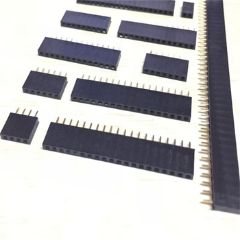 正鑫远 单排排母2.54间距H8.5排针插座母座/针座 酸洗1*7P(500只1包）