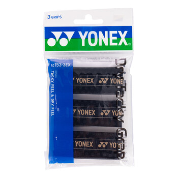 YONEX尤尼克斯网球拍手胶防滑耐磨吸汗带握把AC153-3EX黑色3条装