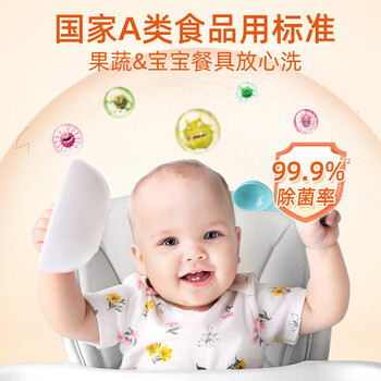 蔬果园A类果蔬清洗剂天然去农残去油不伤手洗碗液洗涤剂【橘彩星光2瓶】