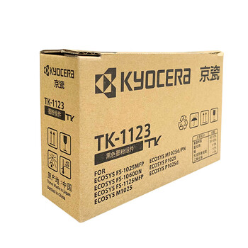 京瓷(KYOCERA)TK-1123 原装高容量墨粉/墨盒适用于:FS-1025MFP/FS-1125MFP/FS-1060dn/P1025d打印机 京瓷(KYOCERA)TK-1123 原装高容量墨粉/墨盒适用于:FS-1025MFP/FS-1125MFP/FS-1060dn/P1025d打印机