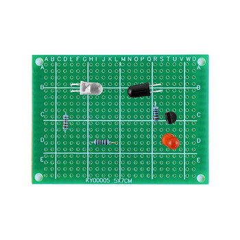 伍陆电子 洞洞板制作套件新手焊接练习电路板路初学者学生DIY电子TZ-WNB-9 洞洞板6件套件（玻纤板）