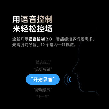 科大讯飞AI会议降噪无线蓝牙耳机Pro 3 黑金【尊享版】录音翻译智能入耳式 适配苹果华为小米