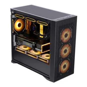 先马(SAMA)卡皮巴拉M1 PLUS 黑色电脑matx散热机箱 前板大面积进风/最多12个风扇位/360水冷位/Type-C预留孔 先马(SAMA)卡皮巴拉M1 PLUS 黑色电脑matx散热机箱 前板大面积进风/最多12个风扇位/360水冷位/Type-C预留孔