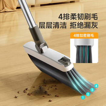 美丽雅扫把套装簸箕扫帚两件套折叠扫地垃圾铲磁吸笤帚铝合金撮箕神器 美丽雅扫把套装簸箕扫帚两件套折叠扫地垃圾铲磁吸笤帚铝合金撮箕神器