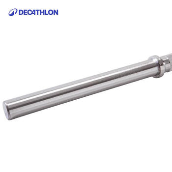 迪卡侬杠铃杆健身举重高强度实心卧推杆DOMYOSBAR2米EQ银色-1746756