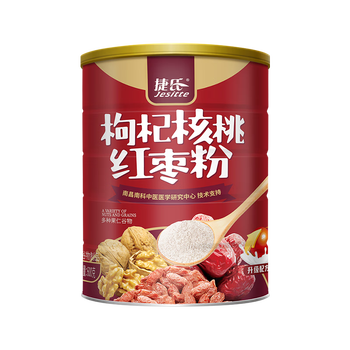 捷氏 枸杞核桃红枣粉600g五谷粗粮粉含蛋白多种果仁营养食品早餐代餐
