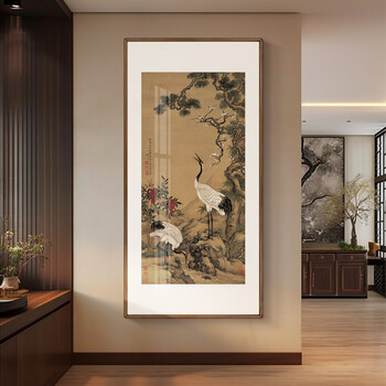 松梅双鹤图价格报价行情- 京东