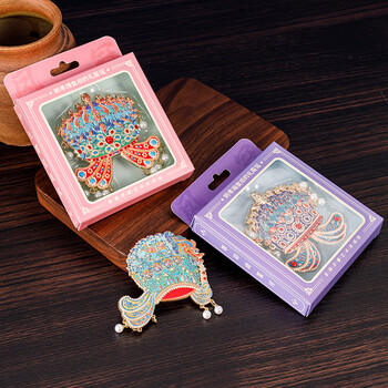 天色金丝翼善冠冰箱贴 博物馆文创教师节北京旅游故宫伴手礼品纪念品中国风年会生日新年礼物TS-6321