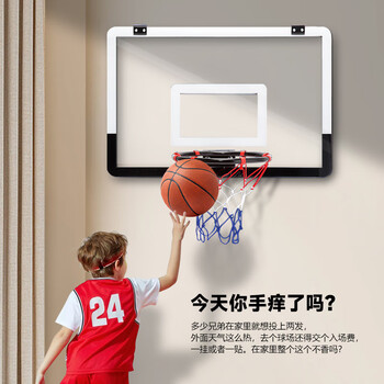 LIVEX挂壁式篮球筐架 儿童男女孩成人玩具室内外家用标准投篮板框训练