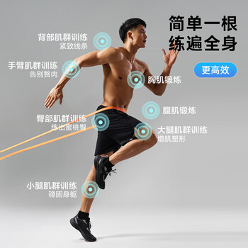 京东京造 圆边防滑阻力带 力量训练健身训练拉力带防滑耐磨不勒手