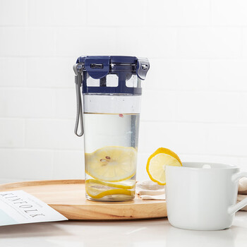 乐扣乐扣（LOCK&LOCK）大容量运动杯塑料水杯随手茶杯棕色ABF934MBR_680ML