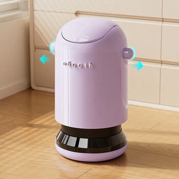 诺室客厅垃圾桶家用2025新款高颜值创意摇盖办公室卧室带盖卫生桶粉色