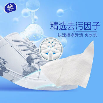 维达（Vinda）【好评榜TOP】擦鞋湿巾10片VW4011×10包