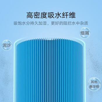 小米米家纯净式智能加湿器滤芯 可水洗循环使用 高密度过滤纤维 大面积吸水蒸发 便捷拆装