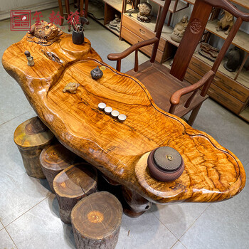 根卓 花台 香台 天然木 香樟木根雕茶台型号规格- 京东