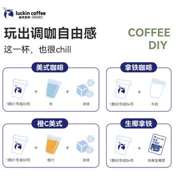 瑞幸咖啡集装箱冻干黑咖啡粉0糖经典拿铁风味速溶2.3g*60颗/盒 适配奶咖